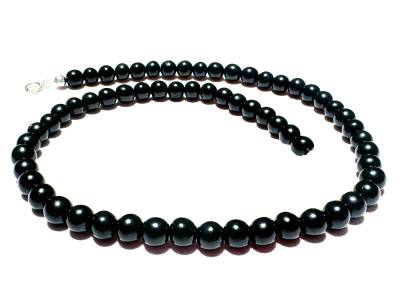 Onyx Edelstein Kugel Halskette Kette Größenwahl