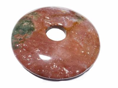 Ozeanjaspis Jaspis mutlicolor Edelstein Donut 5 cm