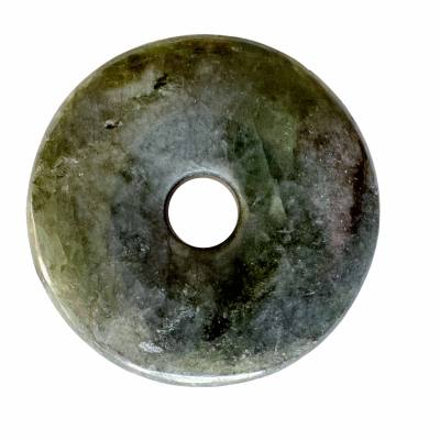 Peridot grün Donut 4cm Edelstein Ketten Anhänger Heilsteine