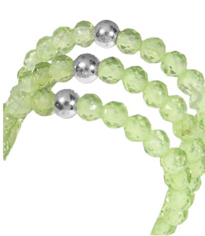 Peridot hellgrün Finger Ring Echtsilber Elastikband dehnbar-4037