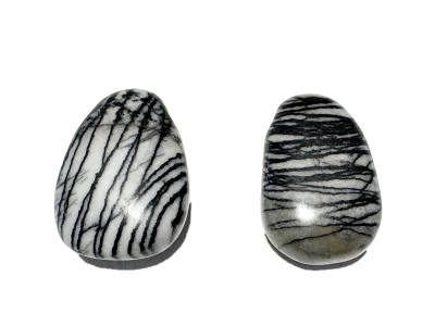 Picassojaspis Jaspis Trommelstein Edelstein Ketten Anhänger gebohrt Top Qualität