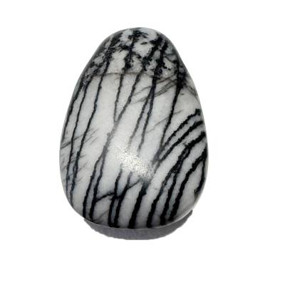 Picassojaspis Jaspis Trommelstein Edelstein Ketten Anhänger gebohrt Top Qualität