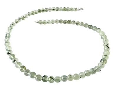 Prehnit Edelstein Kugel Kette grün 6mm Längenwahl