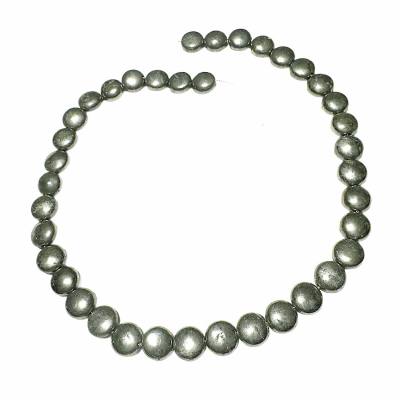 Pyrit Disk Edelstein Kette Halskette Längenwahl