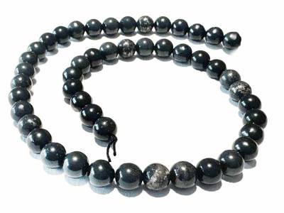 Pyrit in Schiefer Edelstein Kugelkette Kette Halskette Längenwahl