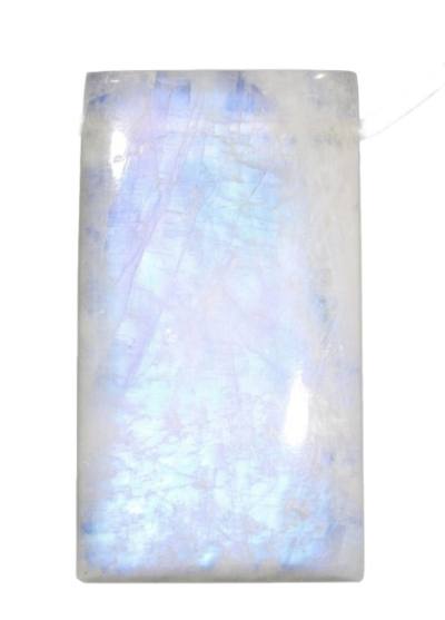 Regenbogenmondstein Mondstein Anhänger Cabochon weiß gebohrt Indien