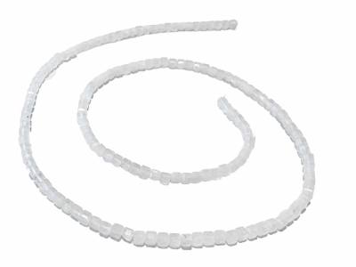 Regenbogenmondstein Edelstein Würfel Kette Halskette Collier weiß