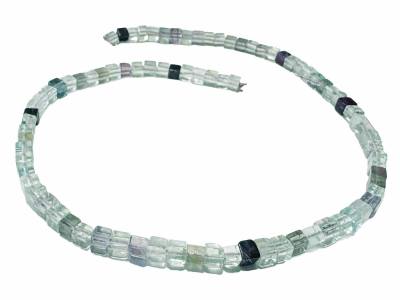 Fluorit Regenbogenfluorit Edelstein Würfel 5 mm Halskette Längenwahl