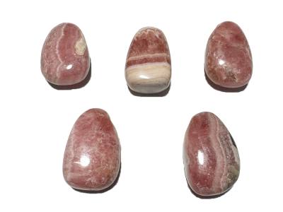 Rhodochrosit Edelstein Trommelstein Anhänger gebohrt Top Qualität