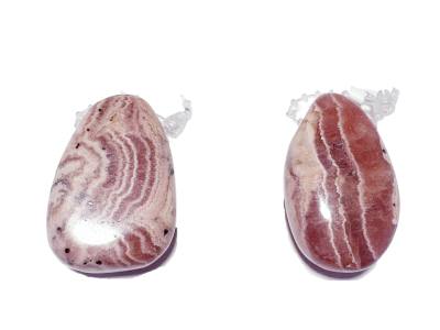 Rhodochrosit Edelstein Trommelstein Anhänger gebohrt