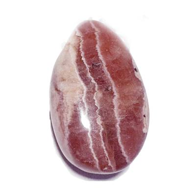 Rhodochrosit Edelstein Trommelstein Anhänger gebohrt