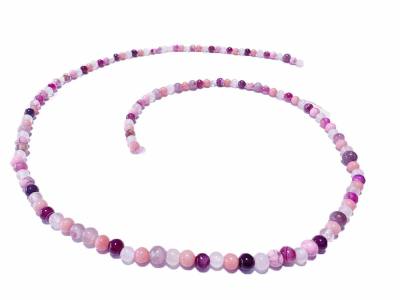 Edelstein Brillenkette Rosenquarz Sugilit-Jaspis Howlith Granat Bergkristall Echtsilber Brillenband Längenwahl