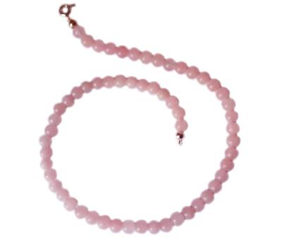 Rosenquarz Edelstein Kette Halskette