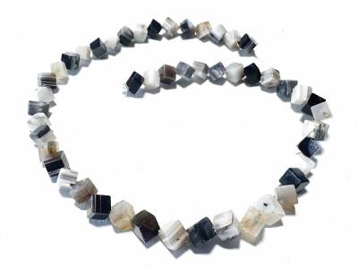 Sardonyx Würfel Edelstein Kette Längen Wahl