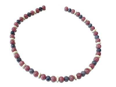 Saphir Safir blau Thulit rot Zitronenchrysopras Edelstein Kette Längenwahl