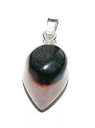 Sardonyx Auge Shivaauge Edelstein Ketten Anhänger Echtsilberschlaufe