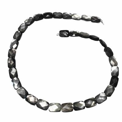 Perlmutt Schwarzperlmutt facettiert Halskette Perlmuttkette Längenwahl