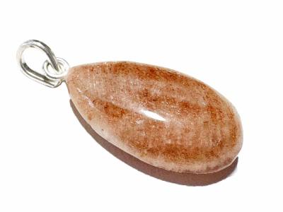 Sonnenstein Cabochon Edelstein Ketten Silber Anhänger
