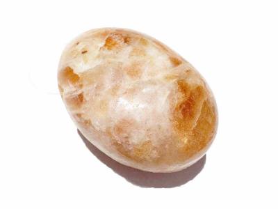 Sonnenstein Trommelstein Edelstein Ketten Anhänger quer gebohrt 4cm