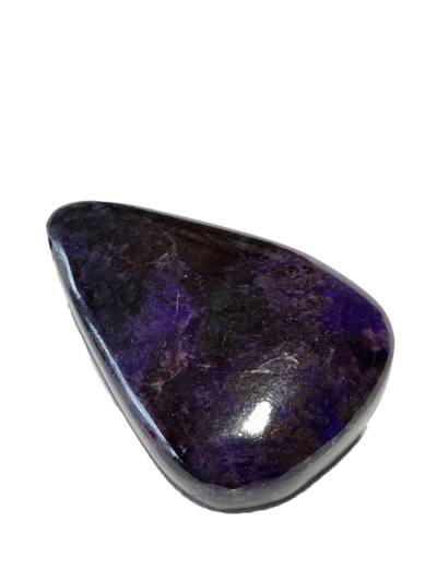 Sugilit Edelstein Tropfen Cabochon Kettenanhänger Anhänger quer gebohrt