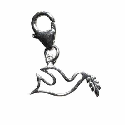 Friedenstaube Frieden Peace Charm Anhänger Sterlingsilber