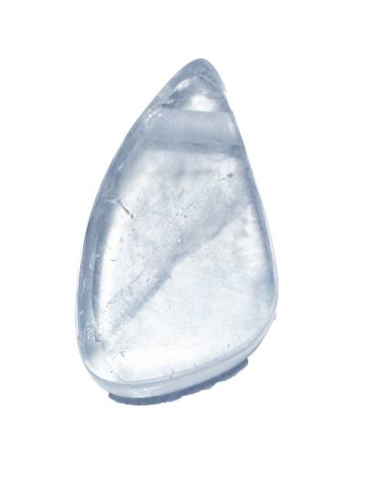 Topas blau poliert Cabochon Edelstein Anhänger gebohrt