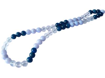 Apatit Chalcedon Topas Edelstein Kugel Kette Halskette
