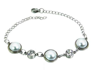 Edelstahl Armband mit Zirkonia