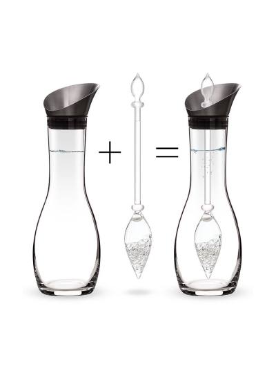 Karaffe era Set | DIAMANT Diamantsplitter (4 ct.) - Bergkristall 1,3 l