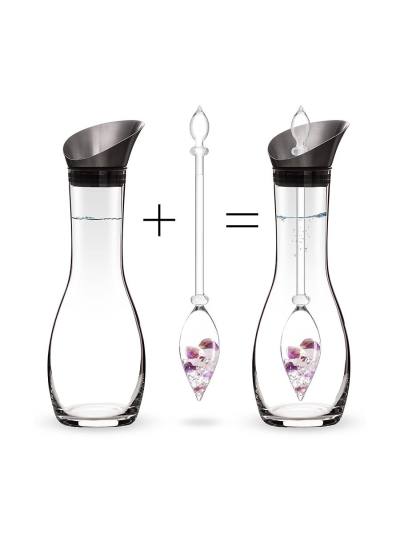 Karaffe era Set | WELLNESS Amethyst - Rosenquarz - Bergkristall