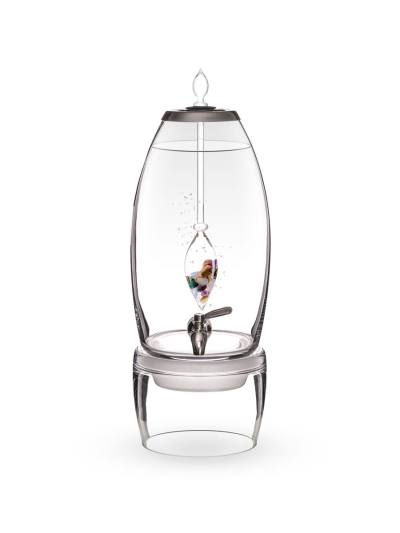Wasserspender grande | FÜNF ELEMENTE Amethyst - Chalcedon - versteinertes Holz - Rosenquarz - Ozean Jaspis
