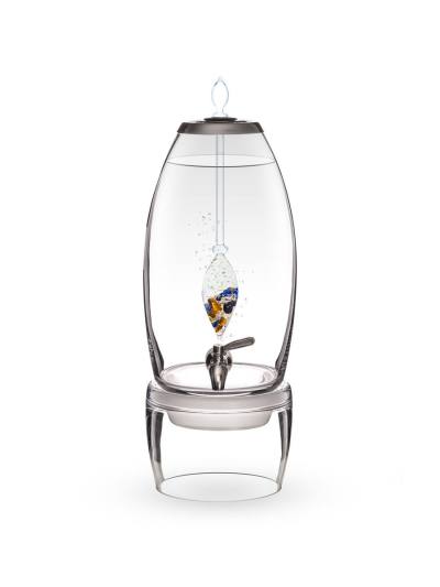 Wasserspender grande | HERO 24k Gold · Tigerauge · Lapislazuli · Rutilquarz · Schwarzer Turmalin · Bergkristall
