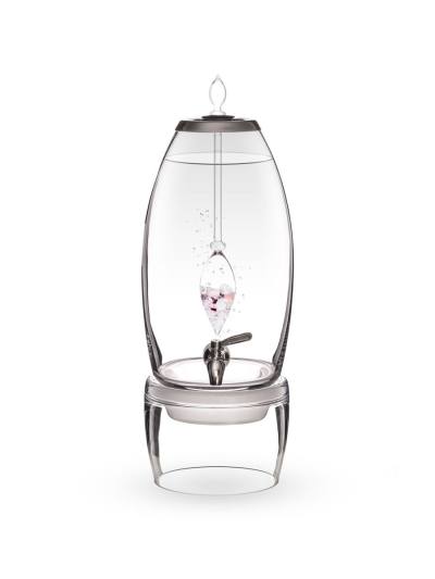 Wasserspender grande | LIEBE & LEIDENSCHAFT Rosenquarz · Granat · Mondstein · Bergkristall