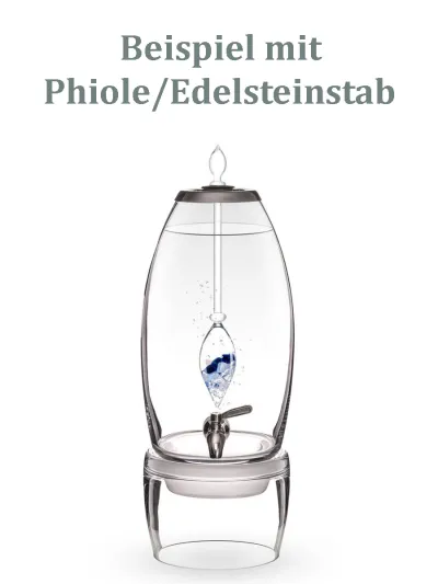 Wasserspender grande für Edelsteinstab/Phiole