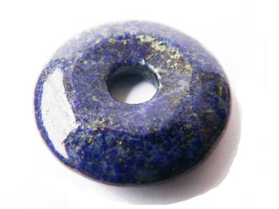 Lapislazuli Edelstein Donut Ketten Anhänger Top Qualität