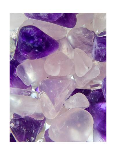 Wasserspender Grande | WELLNESS Rosenquarz - Amethyst - Bergkristall