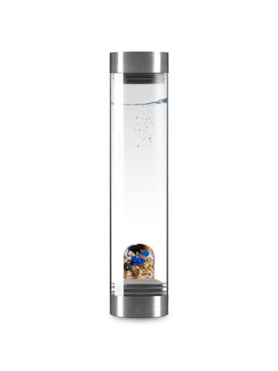 Karaffe SANA Premium | HERO 24k Gold · Tigerauge · Lapislazuli · Rutilquarz · Schwarzer Turmalin · Bergkristall
