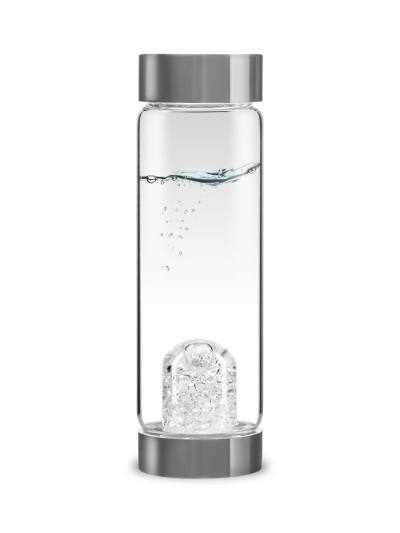 Trinkflasche ViA | DIAMANT Diamantsplitter (4 ct.) - Bergkristall