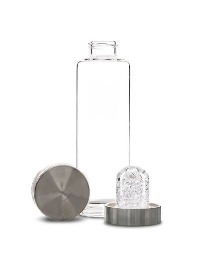 Trinkflasche ViA | DIAMANT Diamantsplitter (4 ct.) - Bergkristall