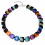 Achat Edelstein Würfel Kette Halskette bunt mehrfarbig