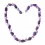 Amethyst violett Duo Natur Edelsteinkette Rohsteine hell Trommelsteine