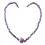 Amethyst Edelstein Würfel Halskette violett