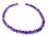 Amethyst violett lila Edelstein Kette Kugelkette Halskette