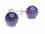 Amethyst Edelstein Kugel Ohrstecker Echtsilber