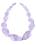 Amethyst Lavendelamethyst flieder Edelstein Kette Halskette geknotet