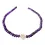 Amethyst Edelstein Button facettiert Kette mit Echtsilber Spirale