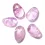 Amethyst hell Edelstein Trommelstein Ketten Anhänger quer gebohrt