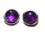 Amethyst Edelstein Ohrstecker Ohrringe 8 mm Silberfassung