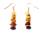 Bernstein Natursplitter Ohrringe Ohrhänger Buttons vergoldet 925er Echtsilber