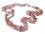 Erdbeerquarz Cherryquarz Splitterkette Edelstein Kette Hilutit altrosa 45 cm